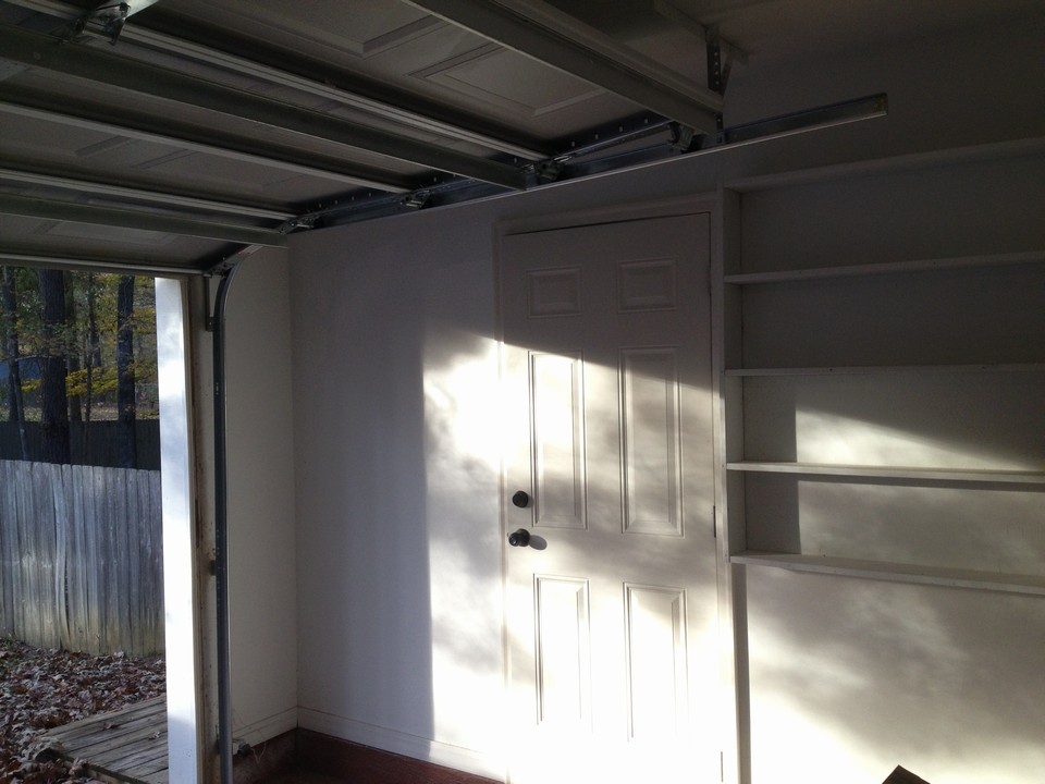 garage door and storage